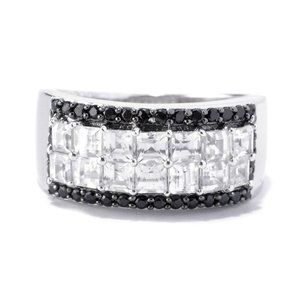 2.41ctw Genuine Zircon & Spinel ring sz5